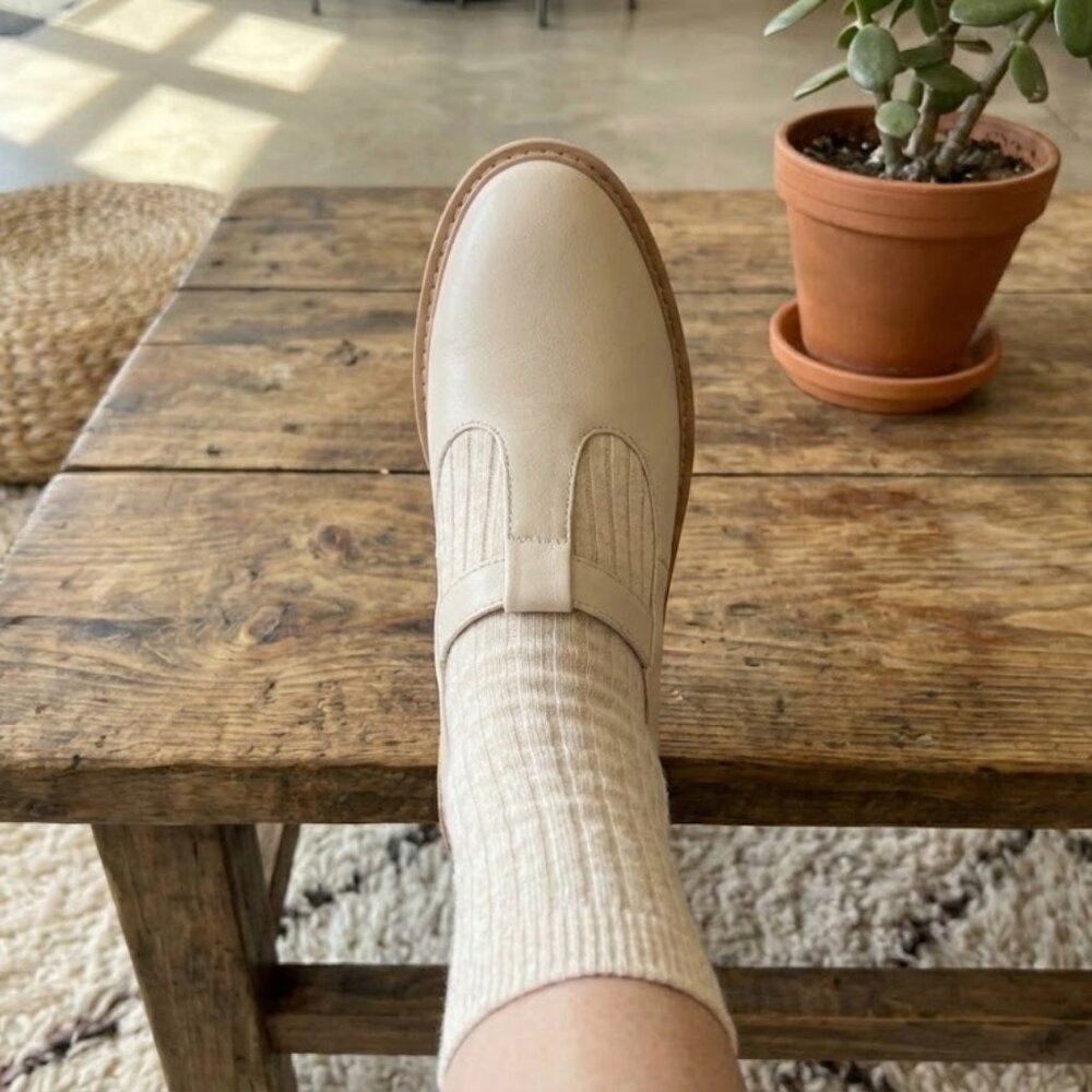 Nwt Soda Cream Chunky T-Strap Platform Mary Jane Loafers — image 4 of 7